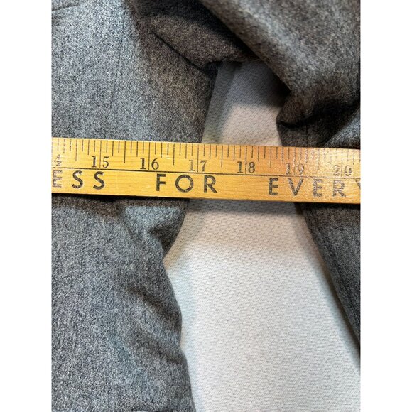 Evan-Picone Women's Preppy Office 2 Button Wool Blend Blazer Jacket Gray - Picture 10 of 12